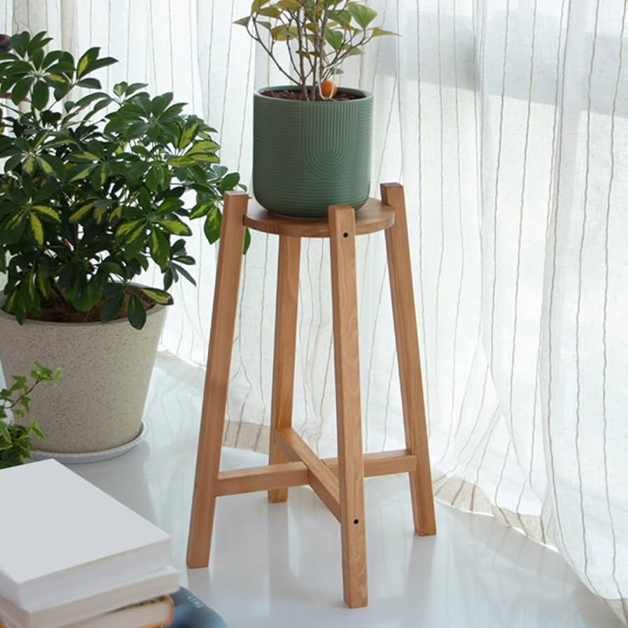 花台　置台　華台　花瓶置き① Amazon.co.jp: [GZGZ] フラワースタンド 2段 24*80cm 無垢材